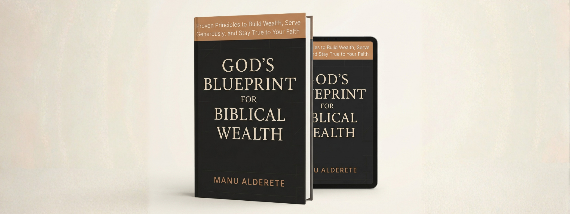 God's Blueprint for Biblical Wealth — book and tablet
